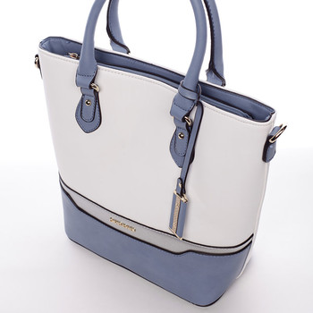 Dámska letná kabelka bielo tyrkysová - David Jones Amelia