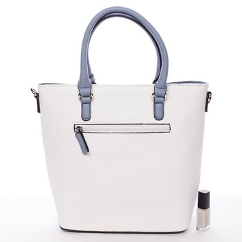 Dámska letná kabelka bielo tyrkysová - David Jones Amelia