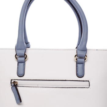 Dámska letná kabelka bielo tyrkysová - David Jones Amelia