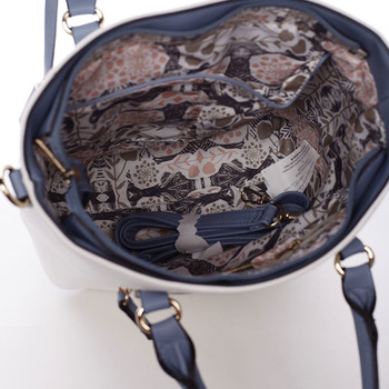 Dámska letná kabelka bielo tyrkysová - David Jones Amelia