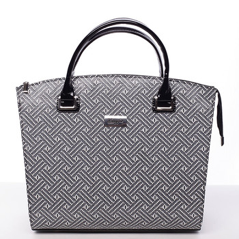 Dámska luxusná kabelka čierno-biela - Maggio Florida