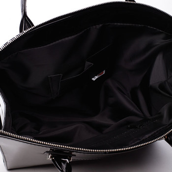 Dámska luxusná kabelka čierno-biela - Maggio Florida