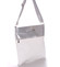 Dámska luxusná crossbody kabelka bielo strieborná - Carine Coletta