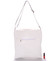 Dámska luxusná crossbody kabelka bielo strieborná - Carine Coletta