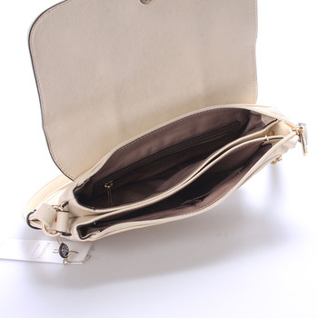 Dámska luxusná crossbody kabelka béžová - Hexagona Francesca 