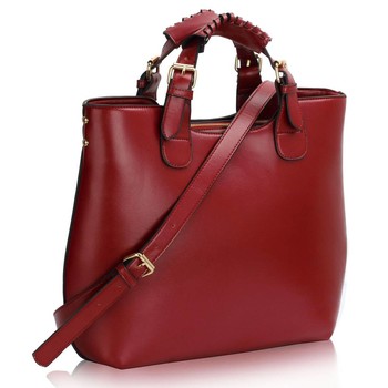 Bordó kabelka L&S fashion LS00267