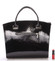 Dámska luxusná kabelka čierna štruktúra lakovaná - Maggio Florida