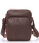 Luxusná pánska kožená taška cez rameno hnedá - Hexagona Carlos