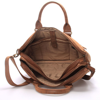 Pánska taška taška cez rameno hnedá - Enrico Benetti 4539