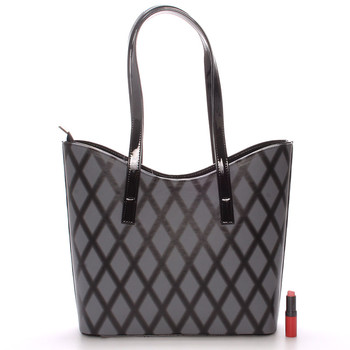 Dámska luxusná kabelka cez rameno sivá - Delami Alexia