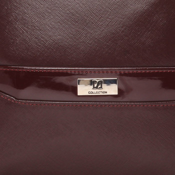 Dámska lakovaná kabelka vínová - filmárka Samanta