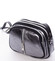 Dámska kožená crossbody kabelka strieborná - ItalY Nadia
