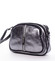 Dámska kožená crossbody kabelka strieborná - ItalY Nadia