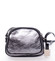 Dámska kožená crossbody kabelka strieborná - ItalY Nadia