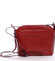 Dámska kožená crossbody kabelka červená - ItalY Heidi