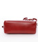 Dámska kožená crossbody kabelka červená - ItalY Garnet