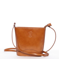 Svetlohnedá kožená crossbody kabelka - ItalY Bryana