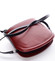 Dámska kožená crossbody kabelka červeno-čierna - ItalY Tracy