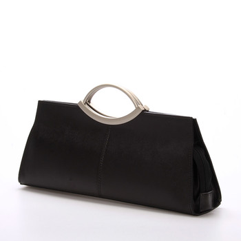 Dámská kožená večerní kabelka černá - ItalY Rose