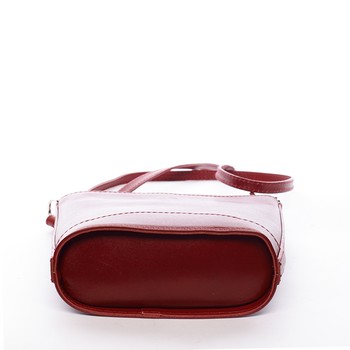 Dámska kožená crossbody kabelka červená - ItalY Bryana