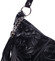 Dámska kožená kabelka cez plece čierna - ItalY Heather