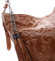 Dámska kožená kabelka cez rameno hnedá - ItalY Heather