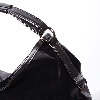 Elegantní velká dámská kabelka černá - Carine Aurelie