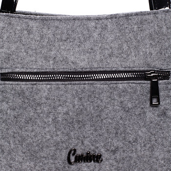 Dámska filcová kabelka sivá - Carine Danielle