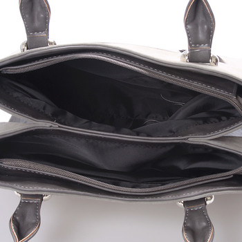 Elegantná semišová kabelka cez rameno šedá - Delami Brigitte