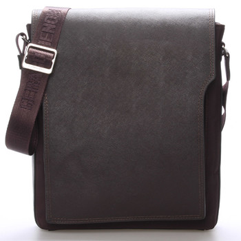 Pánska kožená taška cez rameno hnedá - Gerard HENON Bernard