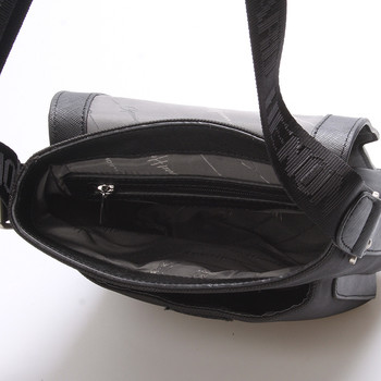 Elegantne športová taška cez rameno na doklady čierna - Gerard HENON Rene