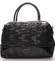 Stredná kabelka čierna s textúrou - Silvia Rosa Dory