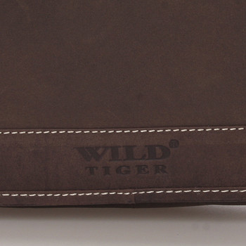 Pánska kožená taška hnedá - Wild Garlen
