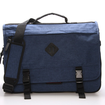Látková pánska taška cez rameno modrá - Enrico Benetti 4548