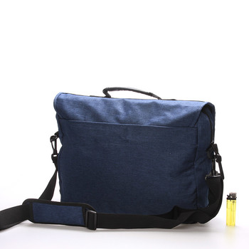 Látková pánska taška cez rameno modrá - Enrico Benetti 4548