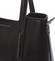 Stredná kožená kabelka čierna - ItalY Chevelle