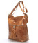 Hnedá kožená veľká crossbody kabelka ItalY Isabel