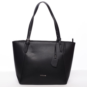 Dámska stredná kabelka cez plece čierna - David Jones Bernice