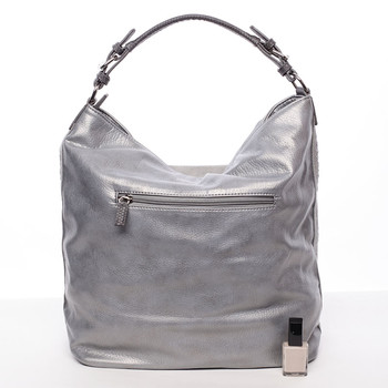 Dámska veľká kabelka cez rameno šedá - David Jones Faunia