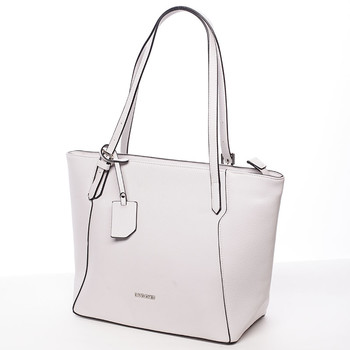 Dámska stredná kabelka cez plece krémovo šedá - David Jones Bernice