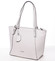 Dámska stredná kabelka cez plece krémovo šedá - David Jones Bernice
