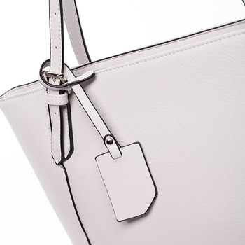 Dámska stredná kabelka cez plece krémovo šedá - David Jones Bernice