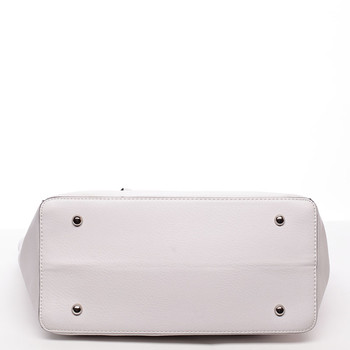 Dámska stredná kabelka cez plece krémovo šedá - David Jones Bernice