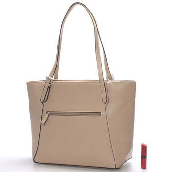 Dámska stredná kabelka cez plece camel - David Jones Bernice