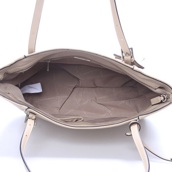 Dámska stredná kabelka cez plece camel - David Jones Bernice