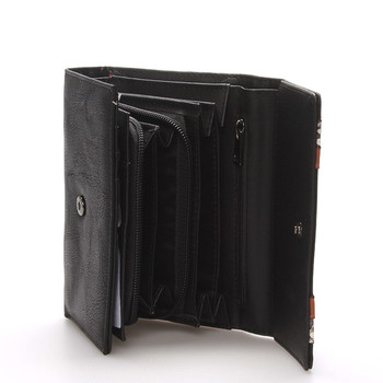 Dámska elegantná čierna peňaženka - Dudlin M172