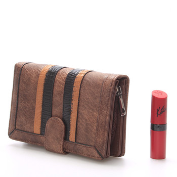 Módna dámska khaki peňaženka - Dudlin M193