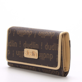 Elegantná hnedo marhuľová peňaženka - Dudlin M153