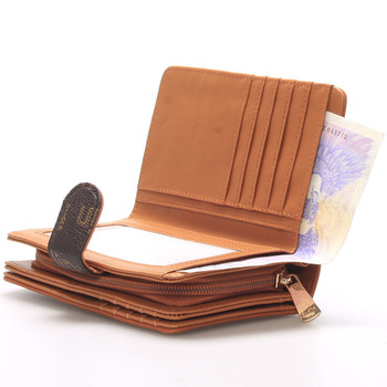 Módna hnedo khaki peňaženka - Dudlin M152
