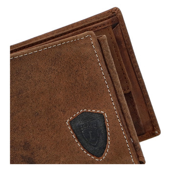 Pánska kožená peňaženka hnedá - Loren Ponte